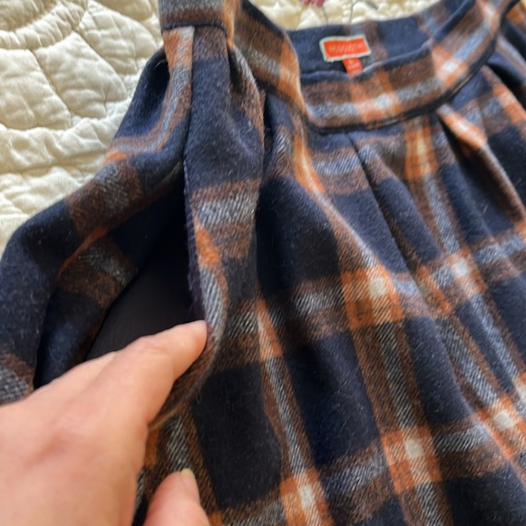 Blue, Orange, and White Plaid Mini Skirt- Modcloth - Picture 4 of 8